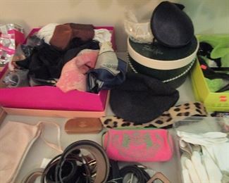 Hats, scarves, shoes, belts