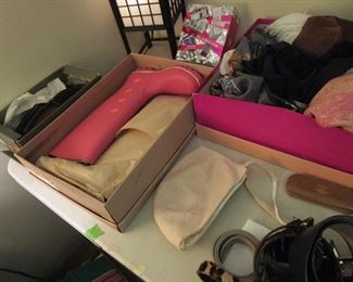 Hats, scarves, shoes, belts