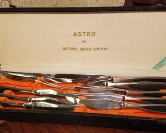 Mid century Astro carving knife set 