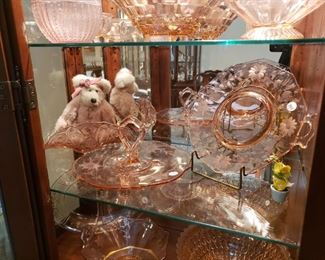 Pink Depression glass