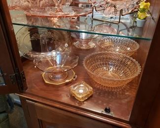 Pink Depression glass