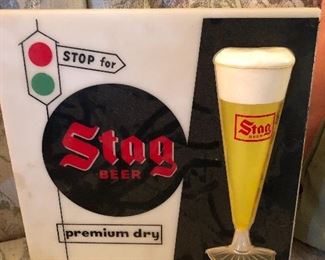 Stag Beer Lighted Sign