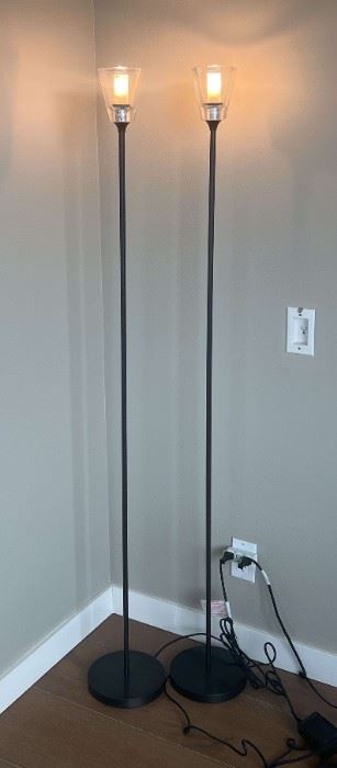 Pair of Architectural Lighting Floor Lamps