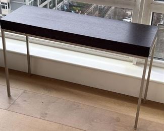 Wood Metal Accent Table