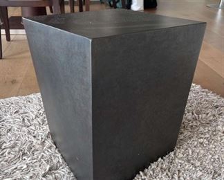 Metal Cubism Style Side Table