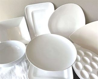 White Ceramic Serving Pieces