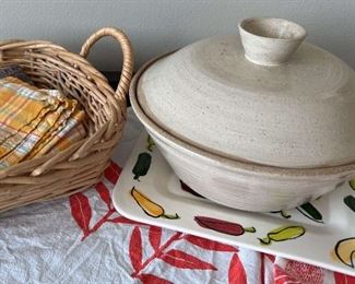 Nels Mears Studio Pottery Bowl With Lid