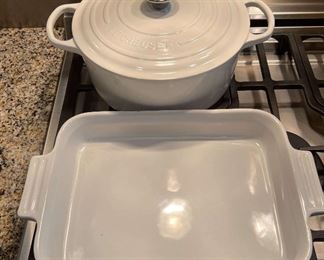 White Le Creuset