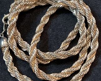 Chunky Costume Silver Necklace