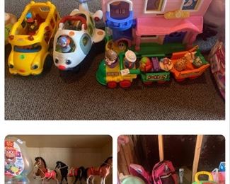 Little People House, Bus, Plane and Train,  Disney Toys and more