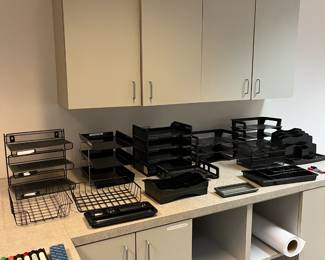 Office supplies/desk accessories of every kind, Cabintery for sale too