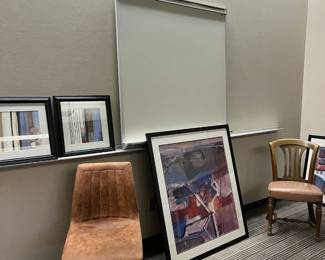 White boards of all sizes, artwork of all sizes