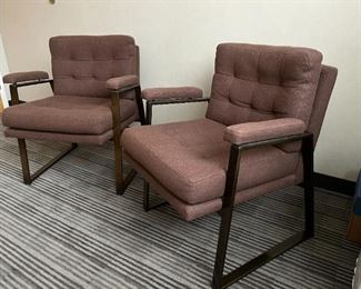 Pair of Vintage MCM style chairs by Patrician Furniture Co.