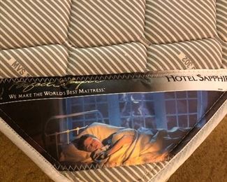 Label on mattress 