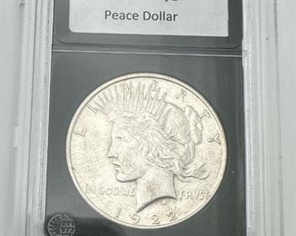  1922-D Peace Dollar