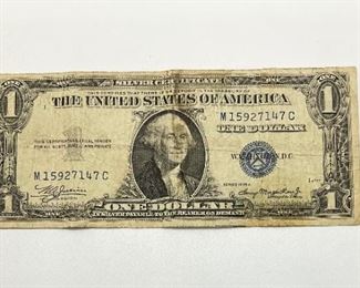 1935 Series A Silver Certificate Dollar Note