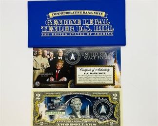 U.S. Space Force $2 Commemorative Bank Note
