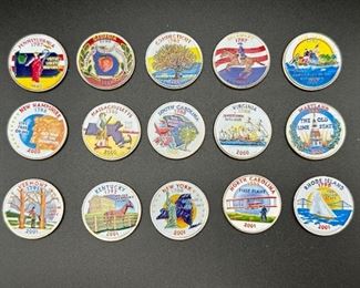  Colorized State Quarters
