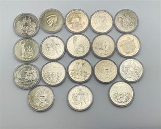 2000-2003 Liberia $5 & $10 Coins