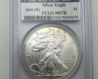 2015-W American Silver Eagle (MS70)