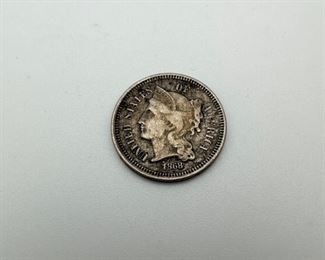  1868 3-Cent Nickel