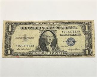1935 Series E Silver Certificate Dollar Note
