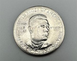 1946-S Booker T. Washington Silver Half Dollar
