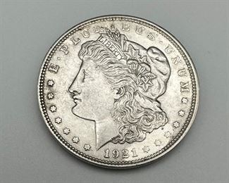 1921-D US Morgan Silver Dollar
