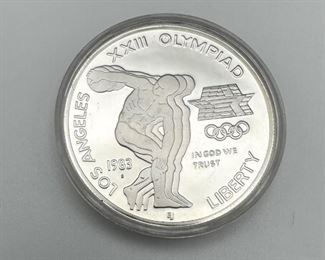  1983-S US Olympic Silver Dollar