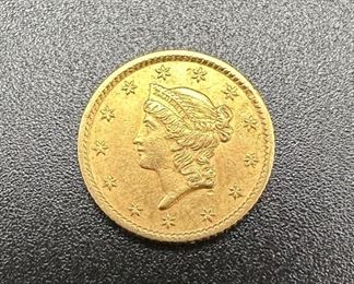  1853 US Type 1 Gold Dollar