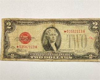  1928 F $2 Legal Tender Star Note
