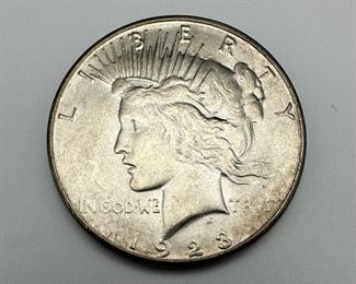 1923-S US Peace Silver Dollar