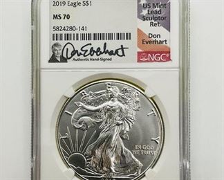  2019 American Silver Eagle (MS70)