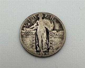 1929 US Standing Liberty 25c