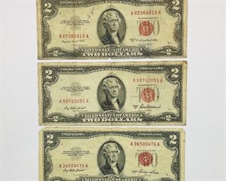  1953 $2 Red Seal Notes (3)