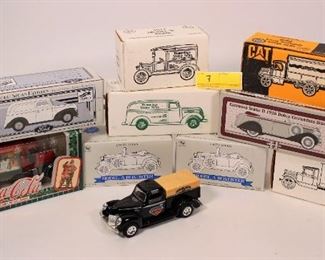 10PC Ford Coca Cola & Other Vintage Car Banks