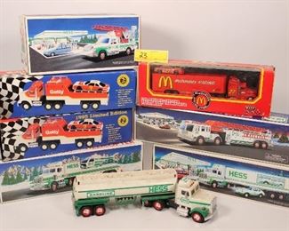 8PC Hess Getty McDonalds & Other Vintage Car Banks