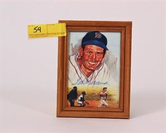 Signed Ted Williams Print