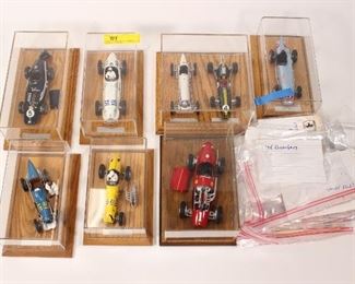 7PC Antique Race Car Models