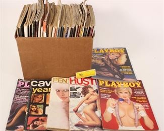 Playboy Penthouse Hustler Magazine Lot