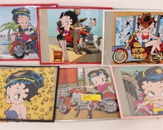6pc Betty Boop Prints