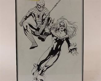 Greg LaRoche Spiderman & Black Cat Art