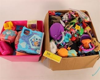 2 Boxes Loose Toys & Doll Accessories