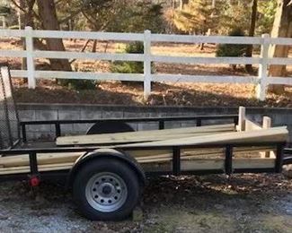 #192	Lone Wolf Trailer Co. - 3500 Pound  2015 6'x10' Utility Trailer 	 $900.00 
