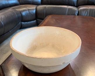 #10	1820s Pottery Biscuit Bowl - 12x5	 $50.00 
