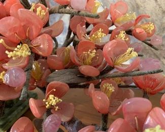 #11	Jade  Bonsai  Tree w/Japanese Orienal Flower Blossoms- 15Tx24 	 $225.00 
