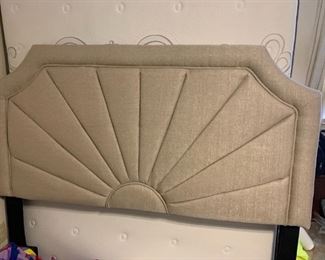 #18	Gray Upholstered Headboard - Sunburst - Home Medley - Queen Size	 $100.00 
 