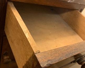 #25	Vintage Wood Side Table w/1 drawer & 1 door w/marble top - 18x15x30	 $125.00 - sold
#26	Asian Ginger Jar Lamp w/gold accents 	 $100.00 
