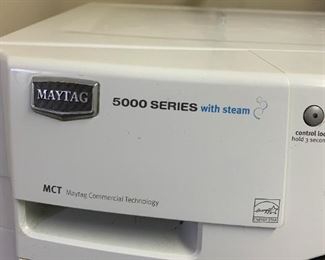 #30	Maytay Front Load Washer & Dryer w/steam - Model Washer MHWE500 & Dryer 5000 Series w/steam w/pedistals (upstairs have to move down yourself)	 $600.00 
