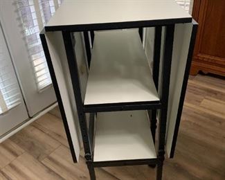 #60	Gateleg Fold-Down Cutting Table - w/2 shelves - 15.5-58.5x36Wx38T  (Height Adjustable by 10")	 $50.00 
